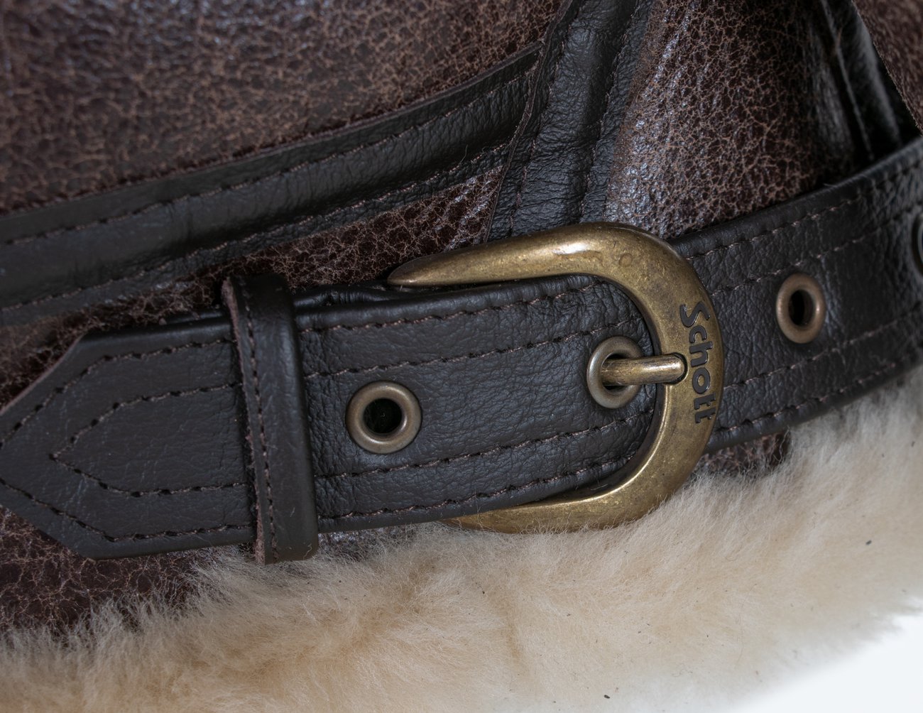 Mens Traditional Shearling Leather Jacket