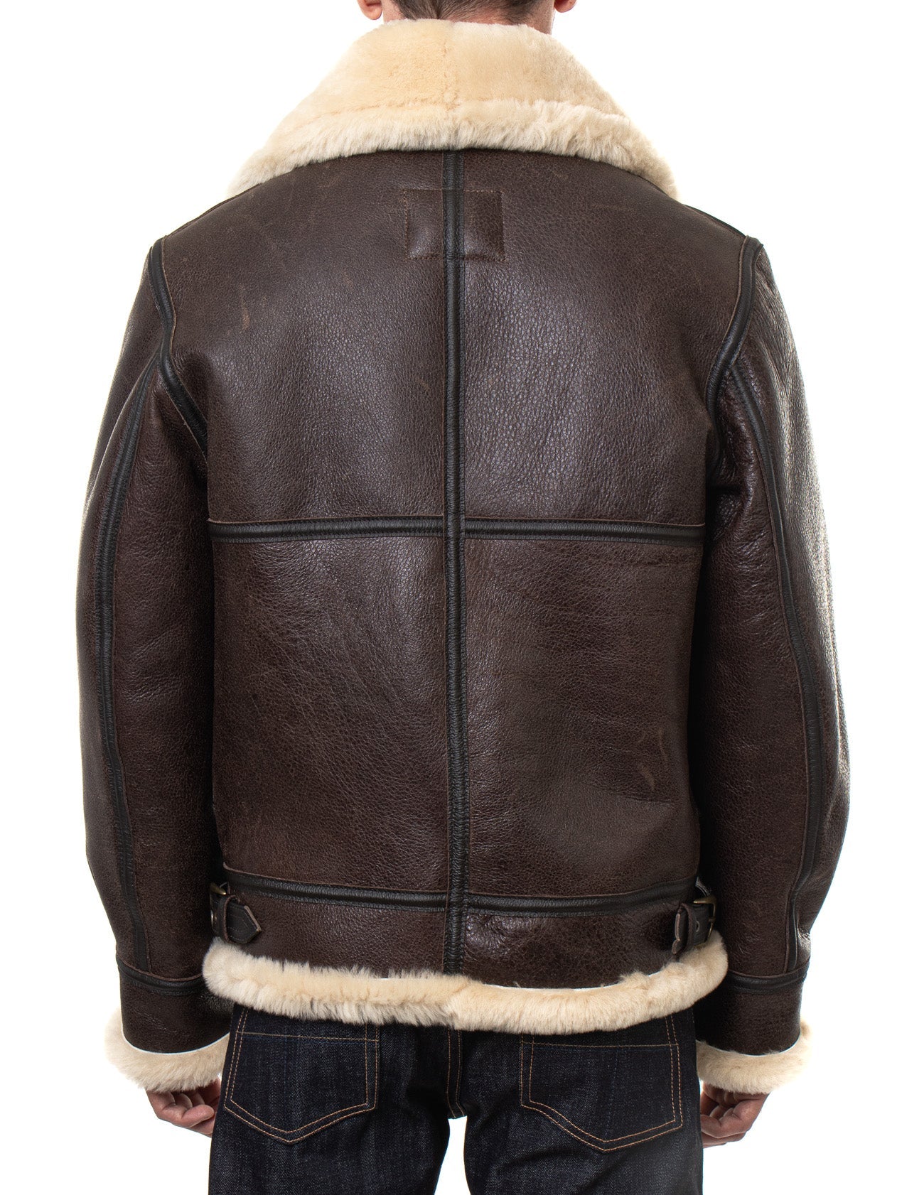 Mens Traditional Shearling Leather Jacket
