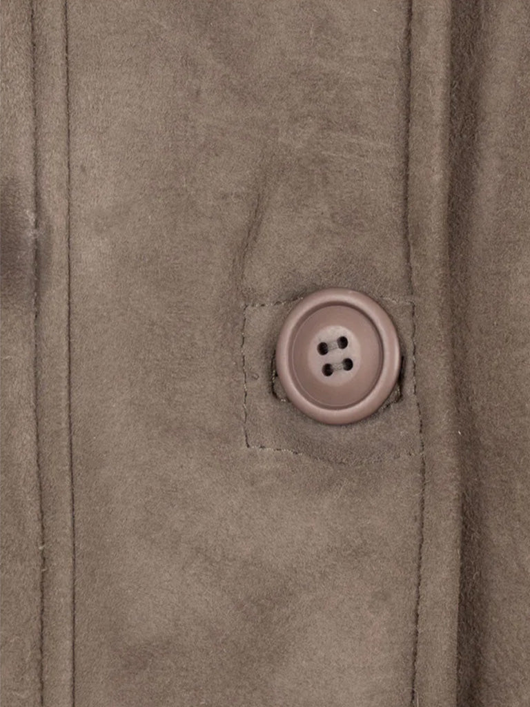 Brown Shearling Sheepskin Leather Jacket