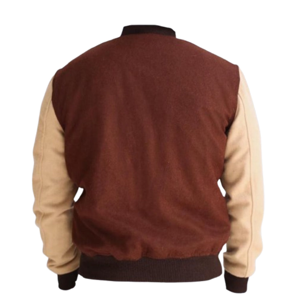 Handmade Hotline Miami Jacket - Payday 2 Brown B logo Varsity Cosplay Costume